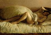 Johann Baptist Reiter Slumbering Woman France oil painting artist